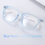 Blue Plastic Frame + Photochromic Lens