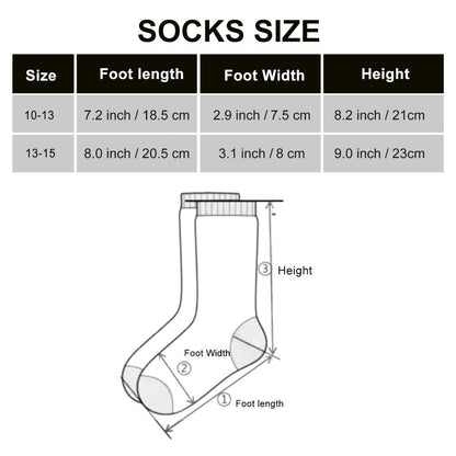 Four-Pair Extra-Wide Crew Sock Set in Mixed Colors with Non-Binding Cuffs and L or XL Size Options