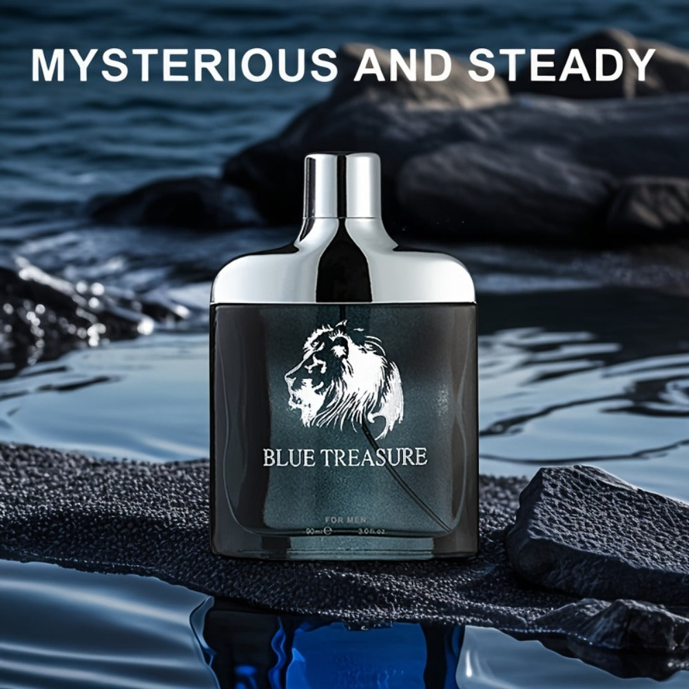 Perfume Unisex 100ml Blue Treasure Spray with Citrus, Spice, Oud, Sandalwood, Cedar, Amber and Musk