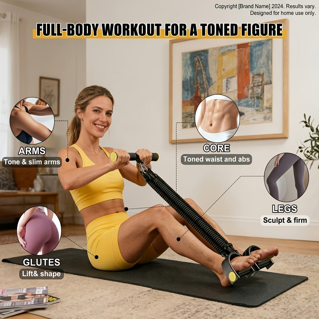 Foot-Pedal Resistance Band Puller in Black or Purple with 50, 75 or 100-Pound Checkout Labels
