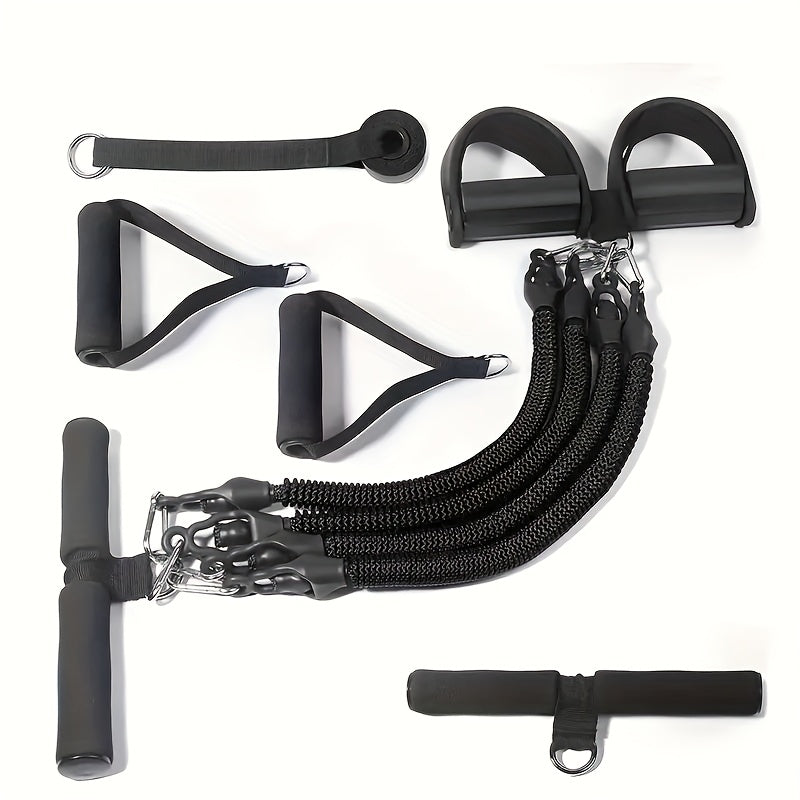 Foot-Pedal Resistance Band Puller in Black or Purple with 50, 75 or 100-Pound Checkout Labels