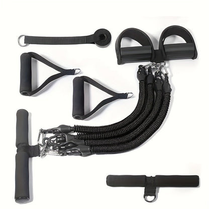 Foot-Pedal Resistance Band Puller in Black or Purple with 50, 75 or 100-Pound Checkout Labels