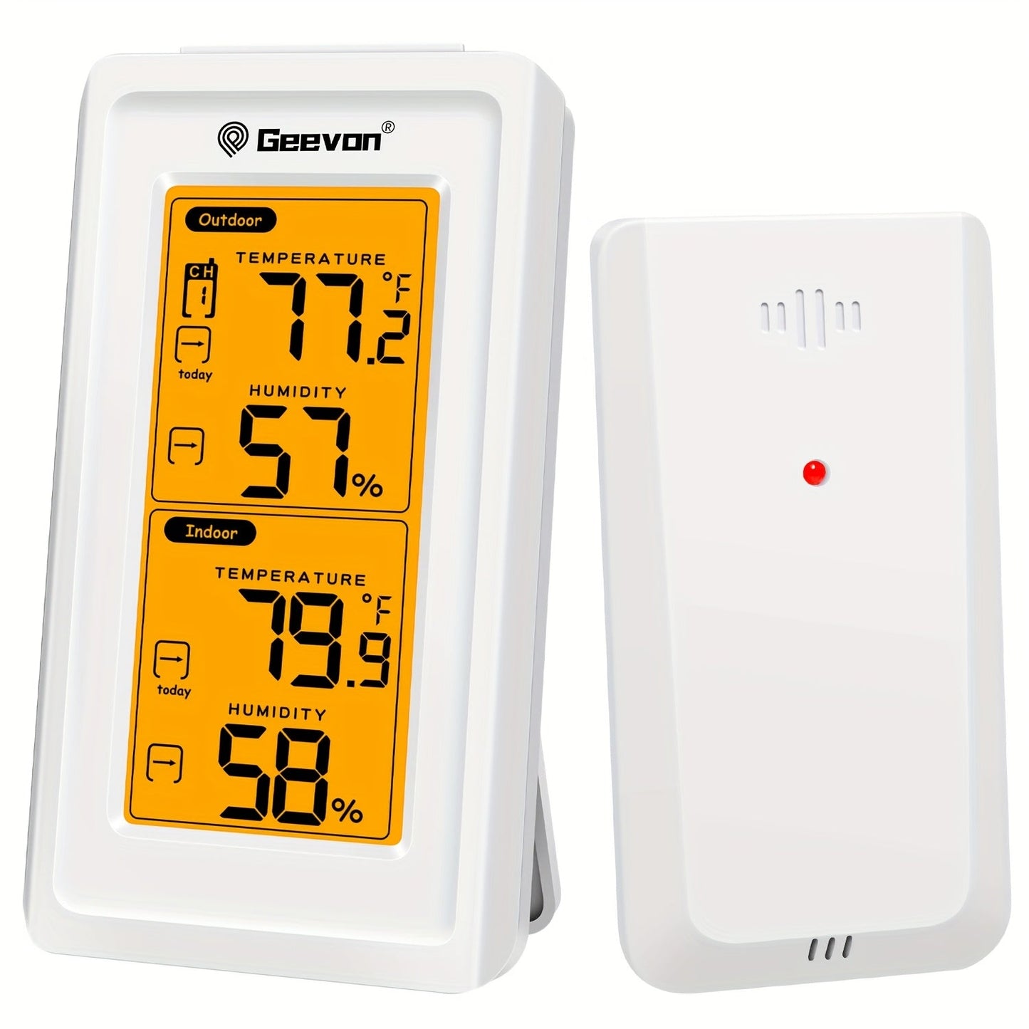 Wireless Thermometer | Digital LCD Indoor Outdoor 3 Sensor Baby Room