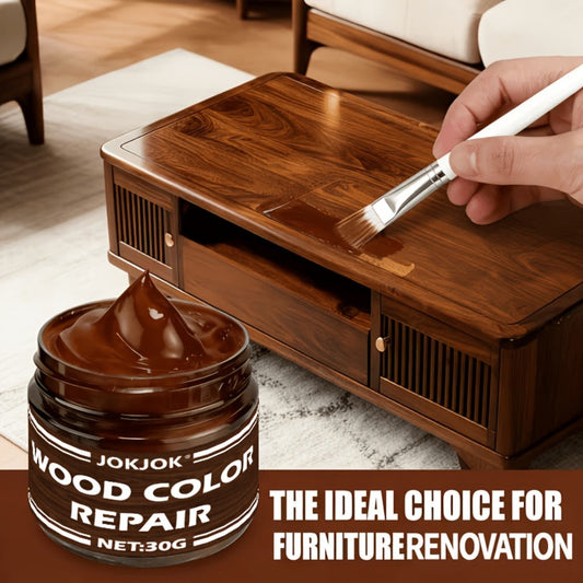 Wood Repair Paste Filler - Furniture Scratch Crack Restore Agent for Doors Cabinets Tables Chairs Floors - Color Restoring Wood Putty Easy Apply Fast Dry Surface Repair Kit