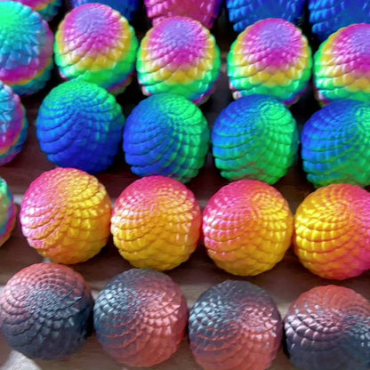 Dragon Egg Decorative Sculpture Set 40-Piece, 20 Mini Dragons & 20 Dragon Eggs Figurines, 4.92" Dragons & 2.2" Eggs