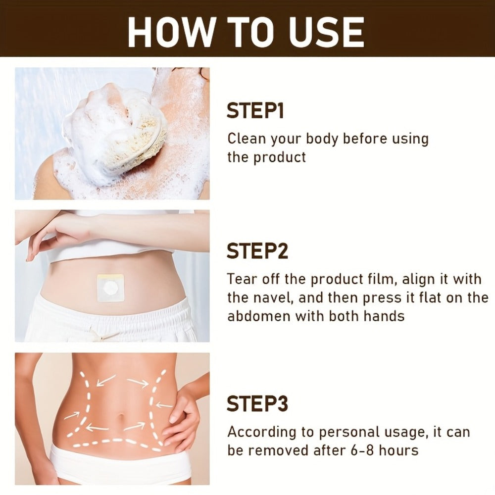 Belly Button Firming Patches 60 Pcs - Bee Venom Natural Botanical Navel Patches with Long-Lasting Adhesion, Body Toning & Wellness Patches for All Skin Types, Daily Body Care