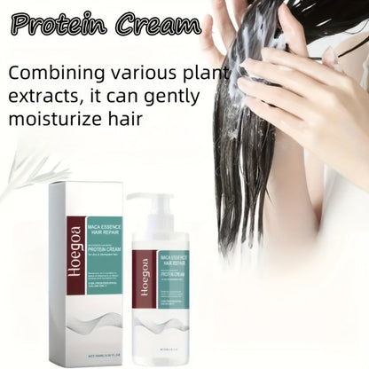 Three-Piece HOGOGO Collagen Hair Care Set with Jar and Pump Containers in a Gold Gift Box Presentation