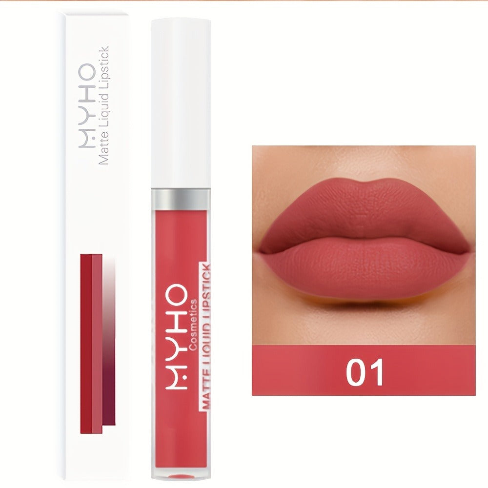 Lip Gloss Set by MYHO Cosmetics with 9 Matte Lip Colors per Set and Two Retained Shade Collections