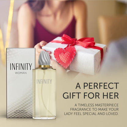 Women's Perfume Infinity Woman Eau de Parfum with Freesia, Violet, Musk and Sandalwood Options