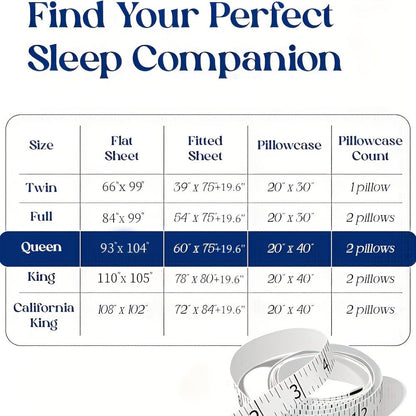 Bed Sheet Set 6-Piece with 17-Inch Pocket, Double-Stitched Edges, Four Bed Sizes and Thirteen Colors