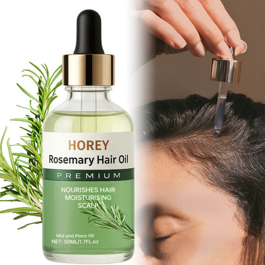 Batana & Rosemary Hair Growth Oil with Castor Seed Oil - Anti Frizz Lightweight Scalp Treatment Strengthening Nourishing Volume Boost Hair Oil for Damaged Dry All Hair Types Women Men 50ml