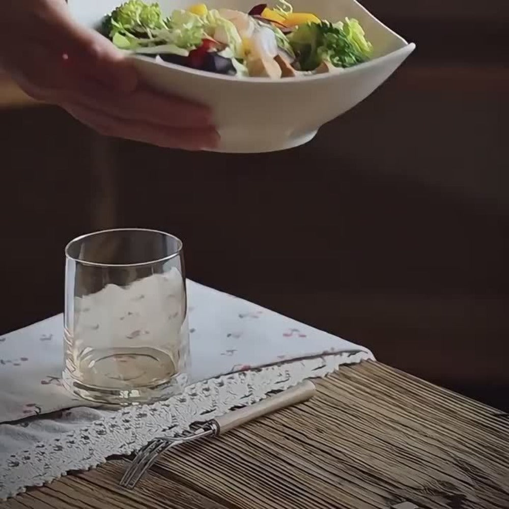 White Bowl and Plate Set in 4-, 8- or 16-Piece Configurations for Picnics, Parties and Everyday Serving