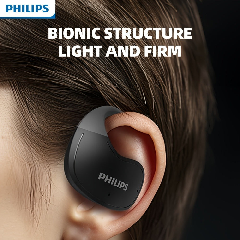 Philips TAT2708 True Wireless Earbuds, Stereo Surround Sound ENC Noise Cancellation Touch Controls Built-in Mic, 24H Polymer Battery USB-C Fast Charging Case, Lightweight for Commuting Workouts Daily Use