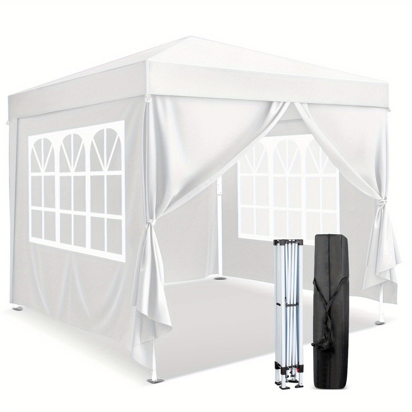 Instant Canopy 10x10 FT Oxford Fabric UPF50+ Sidewalls Commercial