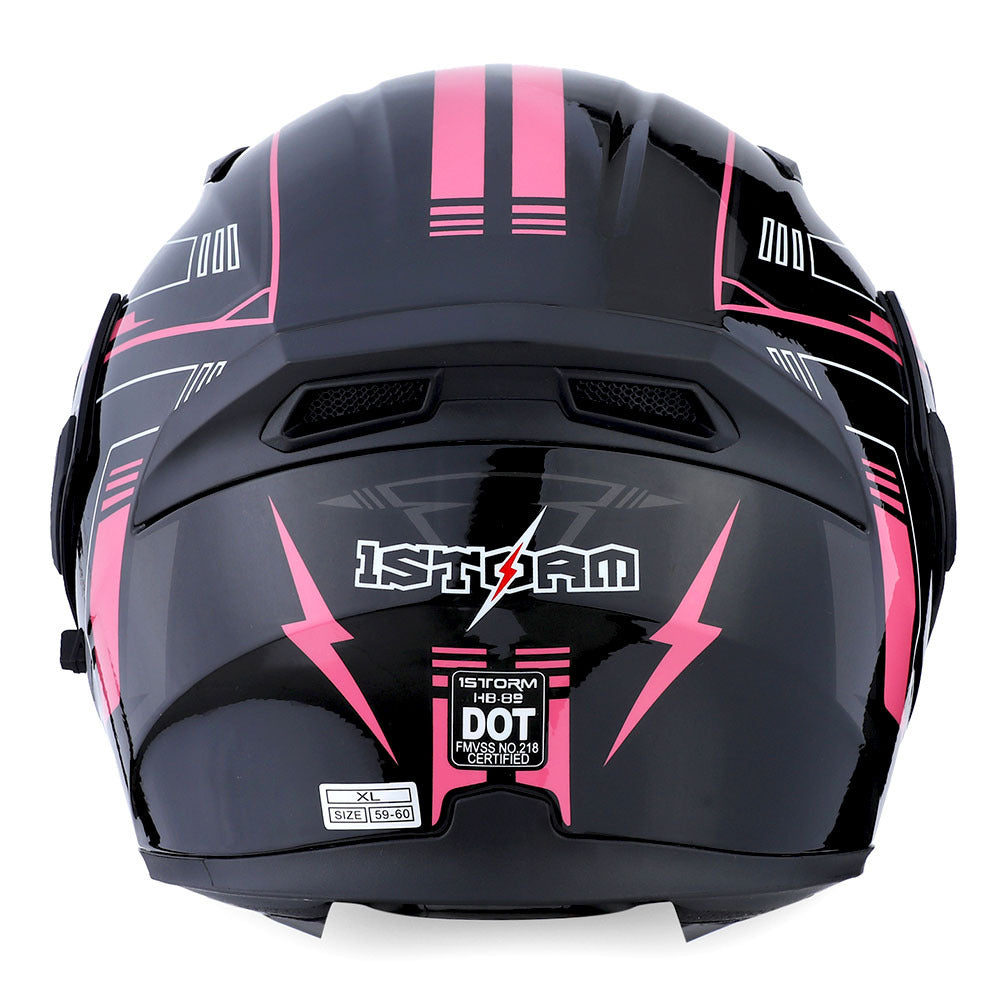 Motorcycle Modular Full Face Helmet Flip Up Dual Visor Inner Smoked Shield Lightweight Aerodynamic Thermoplastic Shell Removable Washable Interior for Men Women, Multiple Colors S M L XL