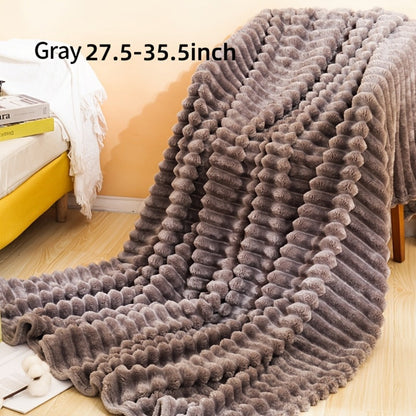 500gsm Heavy Plush Blanket – Ultra Thick Soft Warm Fluffy Blanket for Bed, Sofa & Travel, Baby to Double Size, 5 Colors