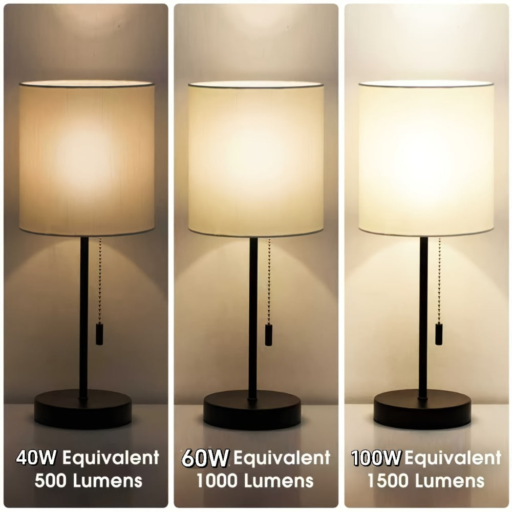 Three-Way A19 LED Light Bulbs with E26 Base and 1500 Lumens in 2700 K or 5000 K, Two or Four Packs