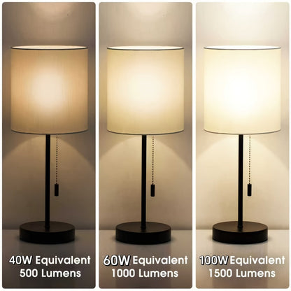 Three-Way A19 LED Light Bulbs with E26 Base and 1500 Lumens in 2700 K or 5000 K, Two or Four Packs
