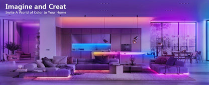 LED Strip Light RGB 200ft Kit with App and IR Remote Control, Music Sync, Timer and Dimmable Color Modes