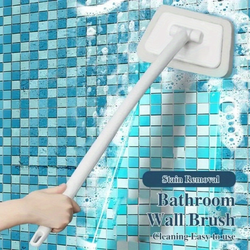 Cleaning Brush Set 16pcs All-Purpose Deep Clean System | 2-in-1 Bath Scrubber & Window Squeegee with 22" Extendable Handle | 90° Rotating Head Bathtub Brush Kit for Indoor & Outdoor Surface Cleaning
