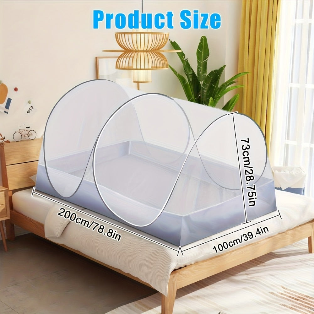 Foldable Mosquito Net for Bed Large Pop-Up Portable Mosquito Net for Camping Travel Patio Floor for Garden, Yard and Pest Management