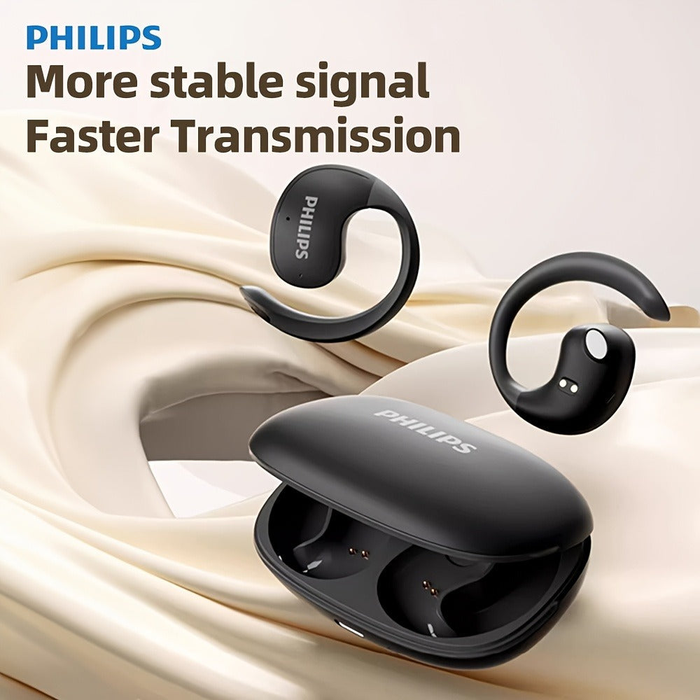 Philips TAT2708 True Wireless Earbuds, Stereo Surround Sound ENC Noise Cancellation Touch Controls Built-in Mic, 24H Polymer Battery USB-C Fast Charging Case, Lightweight for Commuting Workouts Daily Use