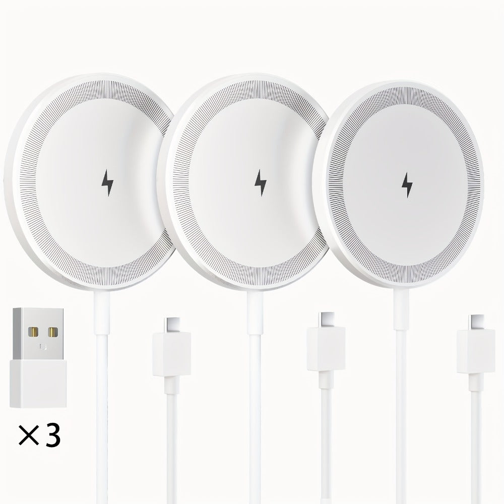 Magnetic Wireless Charging Pad Multi-Pack in White or Black with Two- or Three-Piece Checkout Options