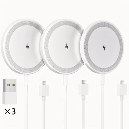 Magnetic Wireless Charging Pad Multi-Pack in White or Black with Two- or Three-Piece Checkout Options
