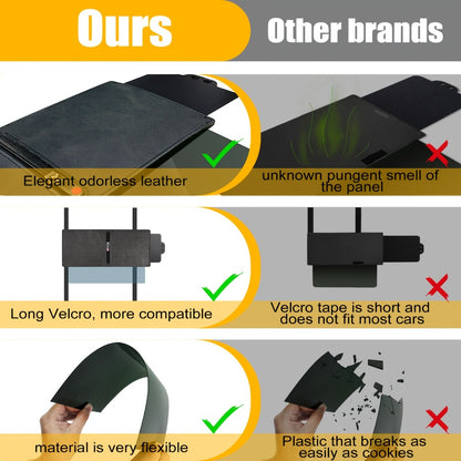 Sun Visor Extender Polarized PC Material | Driver & Passenger Side Clip-On, Adjustable Glare & UV Blocker, Fits All Vehicles, Road Safety Anti-Glare Car Sun Shield