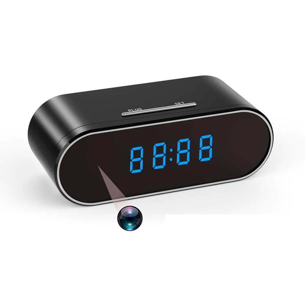 1080P WiFi Clock Camera Battery Powered, Hidden Nanny Cam with 64GB Memory Card Included, Night Vision, Motion Detection, Loop Recording, 2.4GHz Wireless, Remote Live View for Home Office Warehouse