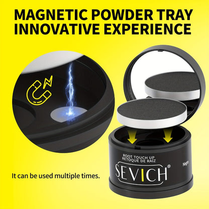 4 g plus 4 g Hair Root Touch-Up Powder Kit with Refill, Brush and Eight Checkout Options for Daily Use