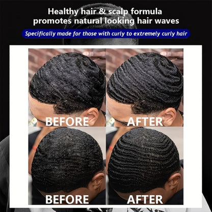 Wave Pomade 2-Pack Strong Hold & No Grease for Men - Easy Water Rinse, Perfect for Creating & Reinforcing 360 Waves, Non-Greasy Daily Hair