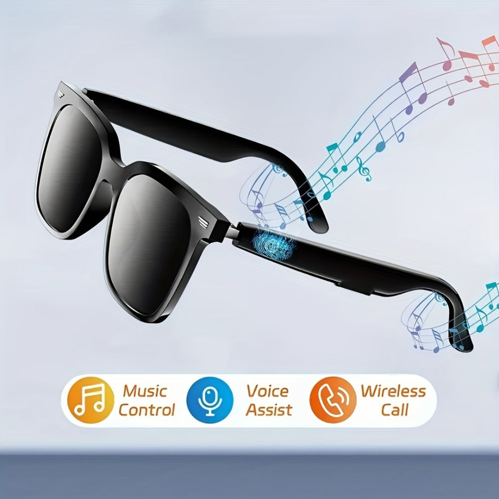 Open Ear Bluetooth Audio Glasses with Built-In Earbuds – Wireless Smart Sunglasses for Music & Hands-Free Calls, Anti-Glare Lenses, Driving Sports Outdoor, Unisex | 7 Colors
