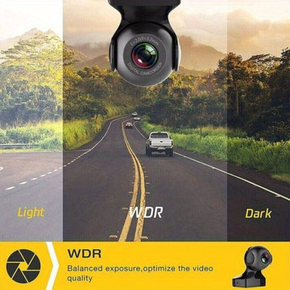 1080P WiFi Dash Cam 170° Wide Angle – HD Car DVR with G-Sensor, Loop Recording, Night Vision, Smartphone App View, Compact Windshield Camera for Cars & Trucks