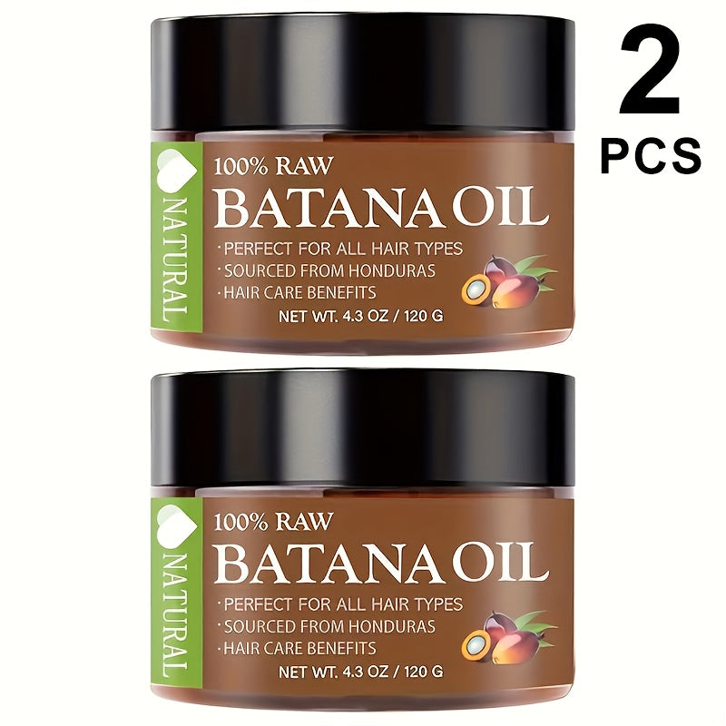 Batana Oil for Hair Growth 2-Pack - Honduras Pure Batana Hair Oil for Dry Damaged Hair, Deep Moisturizing Scalp Treatment, Nourishes All Hair Types, Value Twin Pack