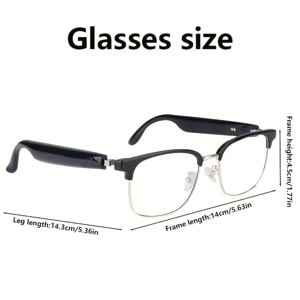 ChatGPT AI Smart Glasses with 8MP HD Camera – Real-Time Translation, Wireless Calling, Blue Light Protection, Dual Mic ENC, Touch Control, Photochromic & Camera-Free Variants for Men Women