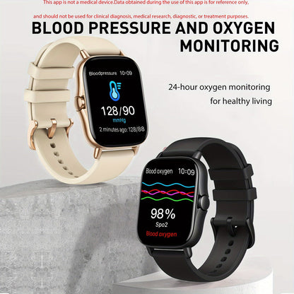 Smartwatch – with Pedometer, Calorie & Distance Tracker, Customizable Watch Faces, Call & SMS Alerts, Multi-Sport Modes – Unisex Android…