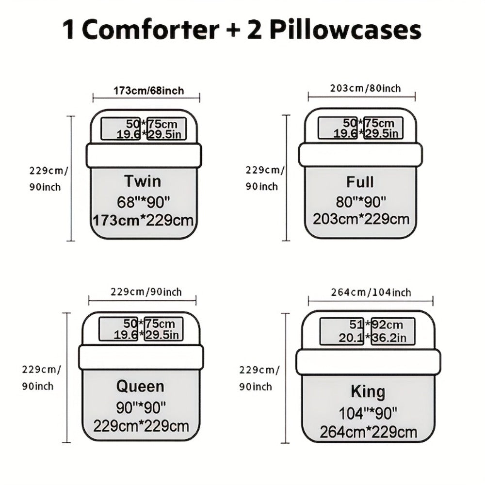 Checkered Quilt Bedding Set in Five Color Designs with Twin, Full, Queen and King Checkout Sizes
