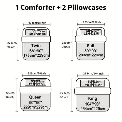 Checkered Quilt Bedding Set in Five Color Designs with Twin, Full, Queen and King Checkout Sizes