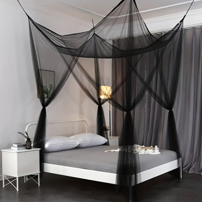 Bed Canopy Mosquito Net - Princess Canopy for Beds with Curtains, Sheer Bed Drapes for Indoor Outdoor Use