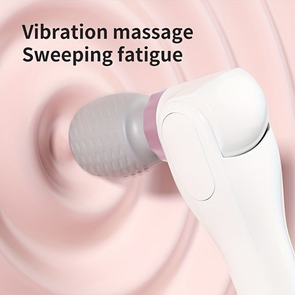 Electric Handheld Massager 180° Foldable Massage Stick | 5-Speed Vibration USB Rechargeable Rotating Head | Full Body Relief Neck Back Shoulder Leg Waist | Portable Cordless Massager Gift for Women Men