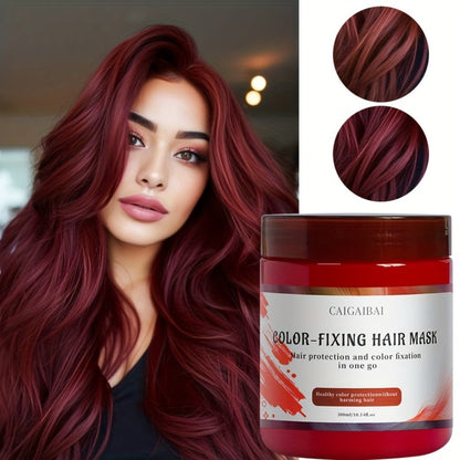 CACAGIBA 300ml Color-Depositing Hair Mask in Screw-Top Jar with Red, Purple or Gray Options