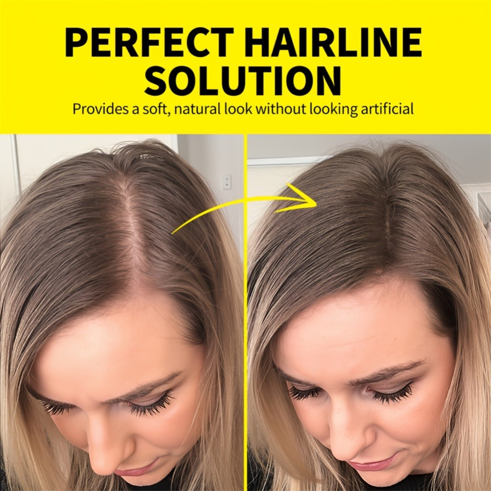 Hair Root & Hairline Concealer Powder Kit with Brush — Waterproof Instant Coverage for Thinning Hair, Receding Hairline & Bald Spots | 5 Shades | Black & Brown Tones | Women & Men