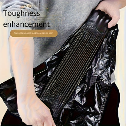 Black Trash Bags with Red Tie Handles, 100-Count Pack in Five Rolls of 20 and 45 x 50cm Size