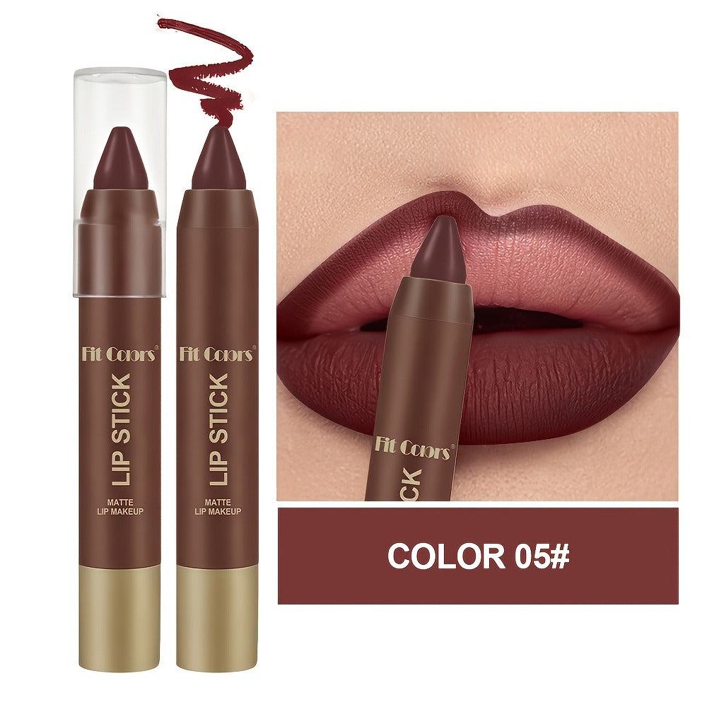 Full Coverage Matte Lipstick Set 6 Shades Waterproof Long-Lasting Non-Fading – Velvet Paste Formula Orange Brown Pink Purple Red Lip Color for All Skin Tones Daily Wear Gift Women