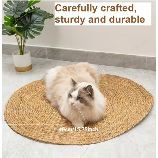 Sisal Sofa Protector Cat Scratch Mat – Universal Anti-Scratch Claw Cover for Cats & Dogs, Furniture Protector Pad for Sofa, Couch & Chair, 13.78" or 15.74" Square