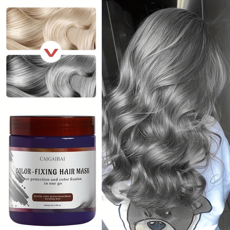 CACAGIBA 300ml Color-Depositing Hair Mask in Screw-Top Jar with Red, Purple or Gray Options