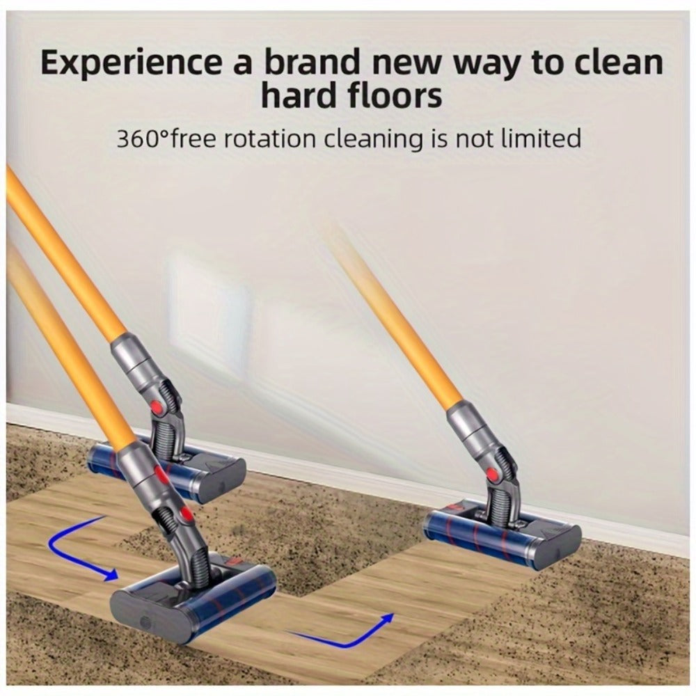Dyson Replacement Brush Head Double Roller Compatible with V7 V8 V10 V11 V15 360° Swivel Hard Floor Vacuum Cleaner Attachment