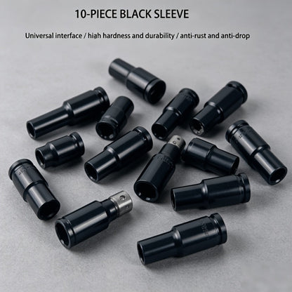 1/2 Inch Deep Impact Socket Set – Chrome Vanadium Steel for Tire Removal, Mechanical Repairs & Car Maintenance | Compatible with Electric & Pneumatic Impact Drills | Green & Black Case