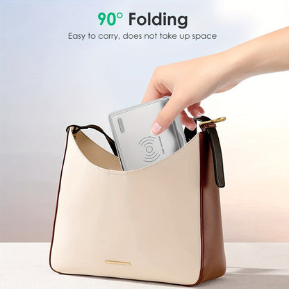 360° Rotatable Wireless Charger Phone Stand 15W Zinc Alloy Hands-Free Holder for Google Pixel 9 Pro XL 8a 8 Pro 7a 7 Pro, Samsung Galaxy S24 Ultra S23 S22, iPhone 16 15 14 13 12 All Qi Android – Silver